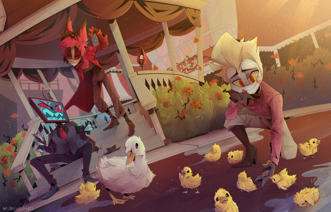 Art for Hazbin Art Initiative zine 2025