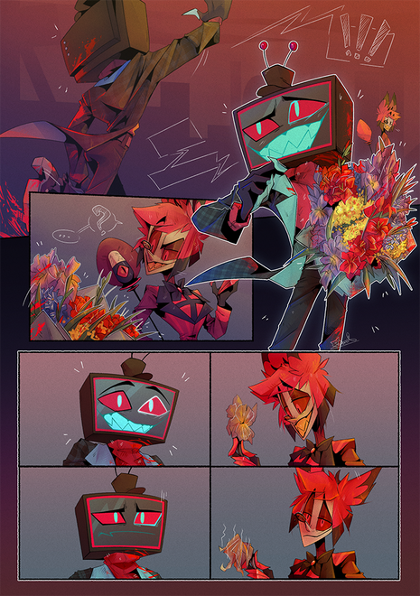 One page comic "Bouquet"