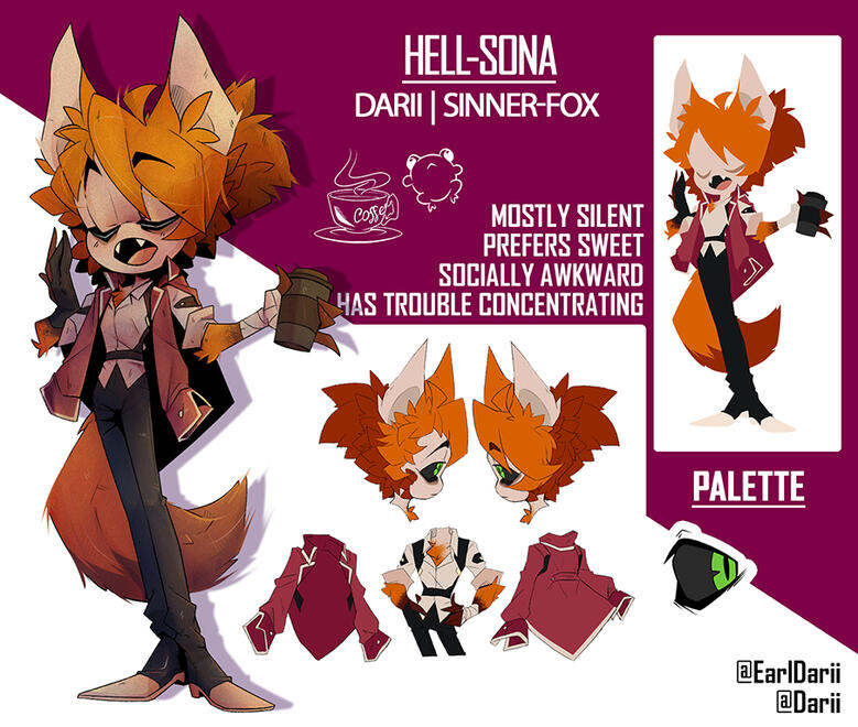 My hell-sona reference example