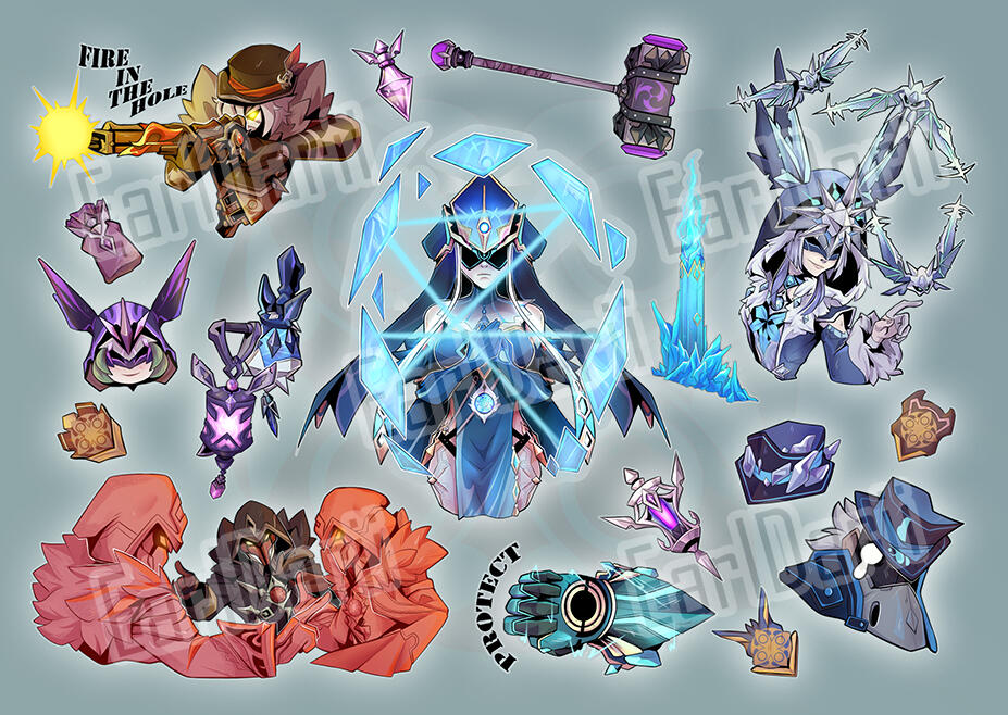 Sticker for Fatui Fan-Zine