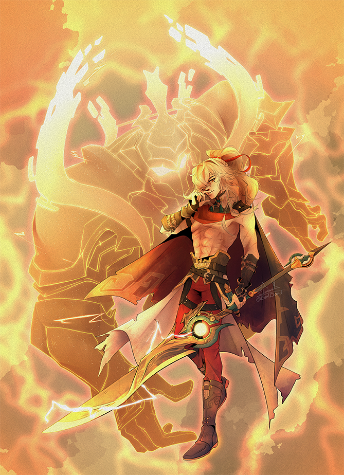 Acrylic stand art for Honkai: Star Rail Fan Artbook